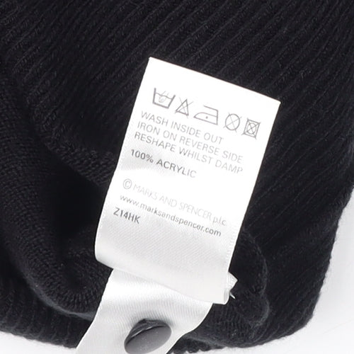 Marks and Spencer Women's Black Cardigan Size 16 Embroidered