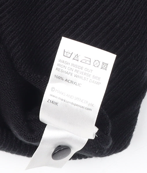 Marks and Spencer Women's Black Cardigan Size 16 Embroidered