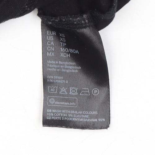 H&M Women's Black Basic Tank XS - Spring/Summer Staple