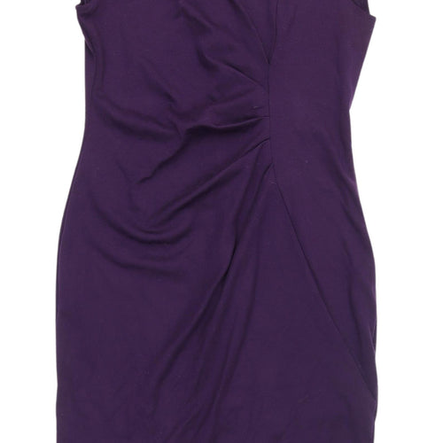 Billie & Blossom Women's Purple Sheath Dress - Size 14