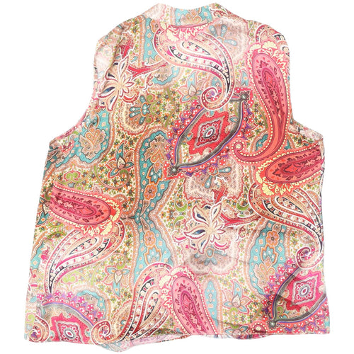 Wallis Petite Multicoloured Wrap Blouse Size 12