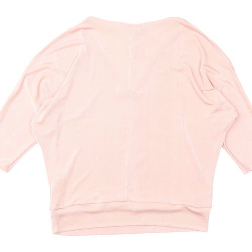 Principles Women's Pink V-Neck Blouse Size 12