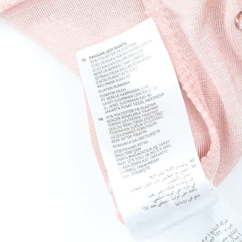 Principles Women's Pink V-Neck Blouse Size 12