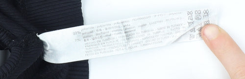 Bershka Women's Black Crop Top XS