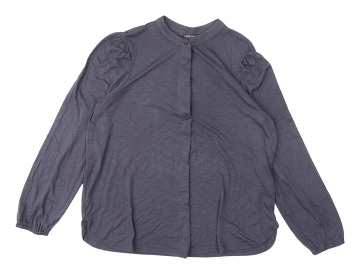 Marks and Spencer Grey Long Sleeve Women's Blouse