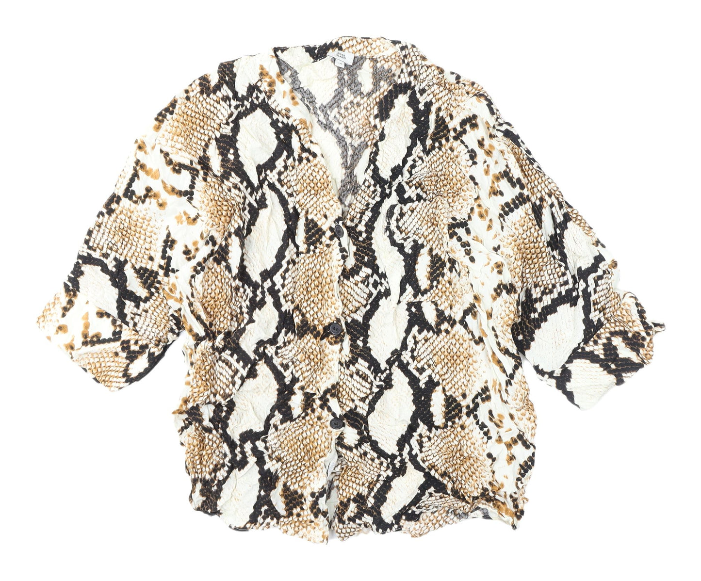 River Island Women’s Animal Print Kimono Blouse Size 14