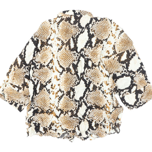 River Island Women’s Animal Print Kimono Blouse Size 14