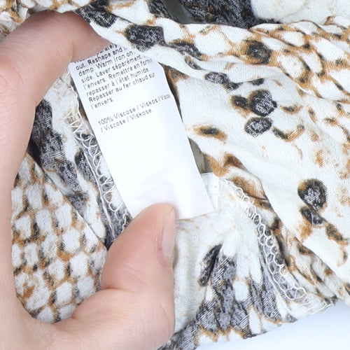 River Island Women’s Animal Print Kimono Blouse Size 14