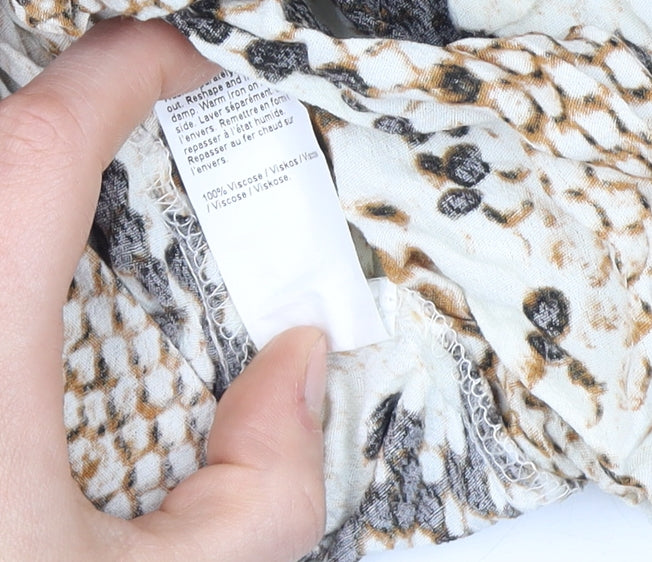 River Island Women’s Animal Print Kimono Blouse Size 14