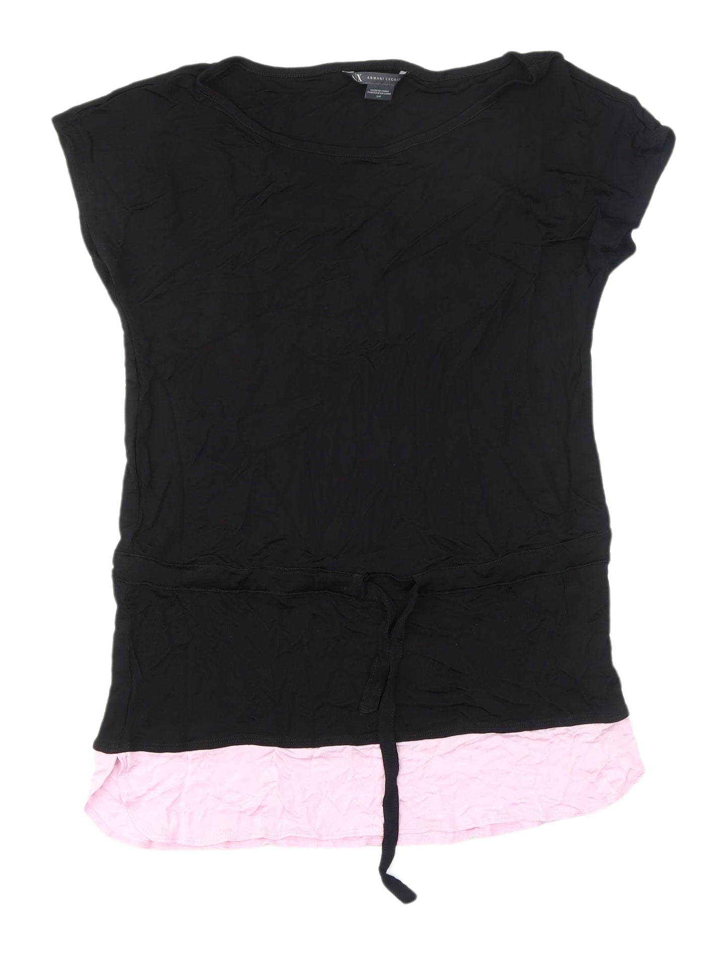 Armani Exchange Women's Black T-Shirt, Size S, Casual Wear