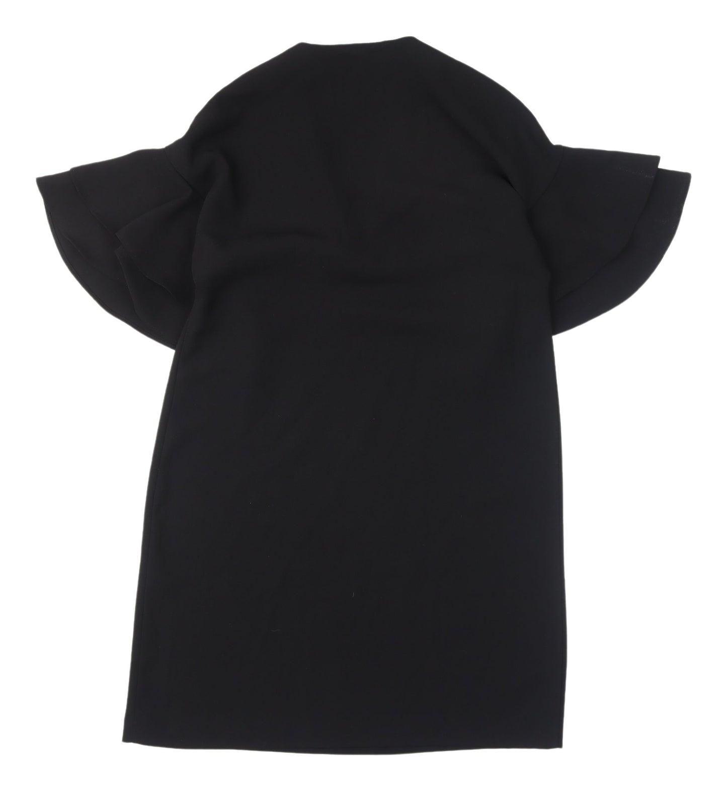 Zara Woman Black Shift Dress, XS, Short Sleeve, V-Neck