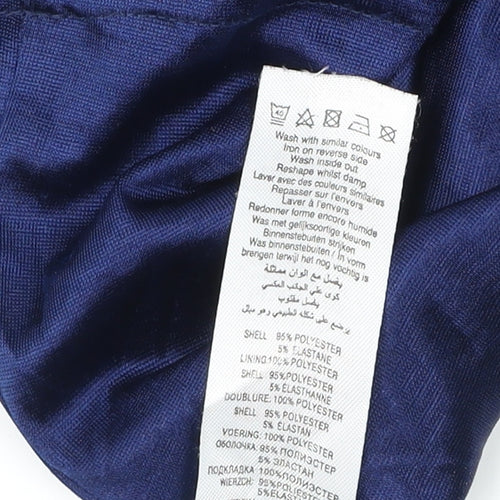 New Look Women's Blue Geometric Shift Dress, Size 14