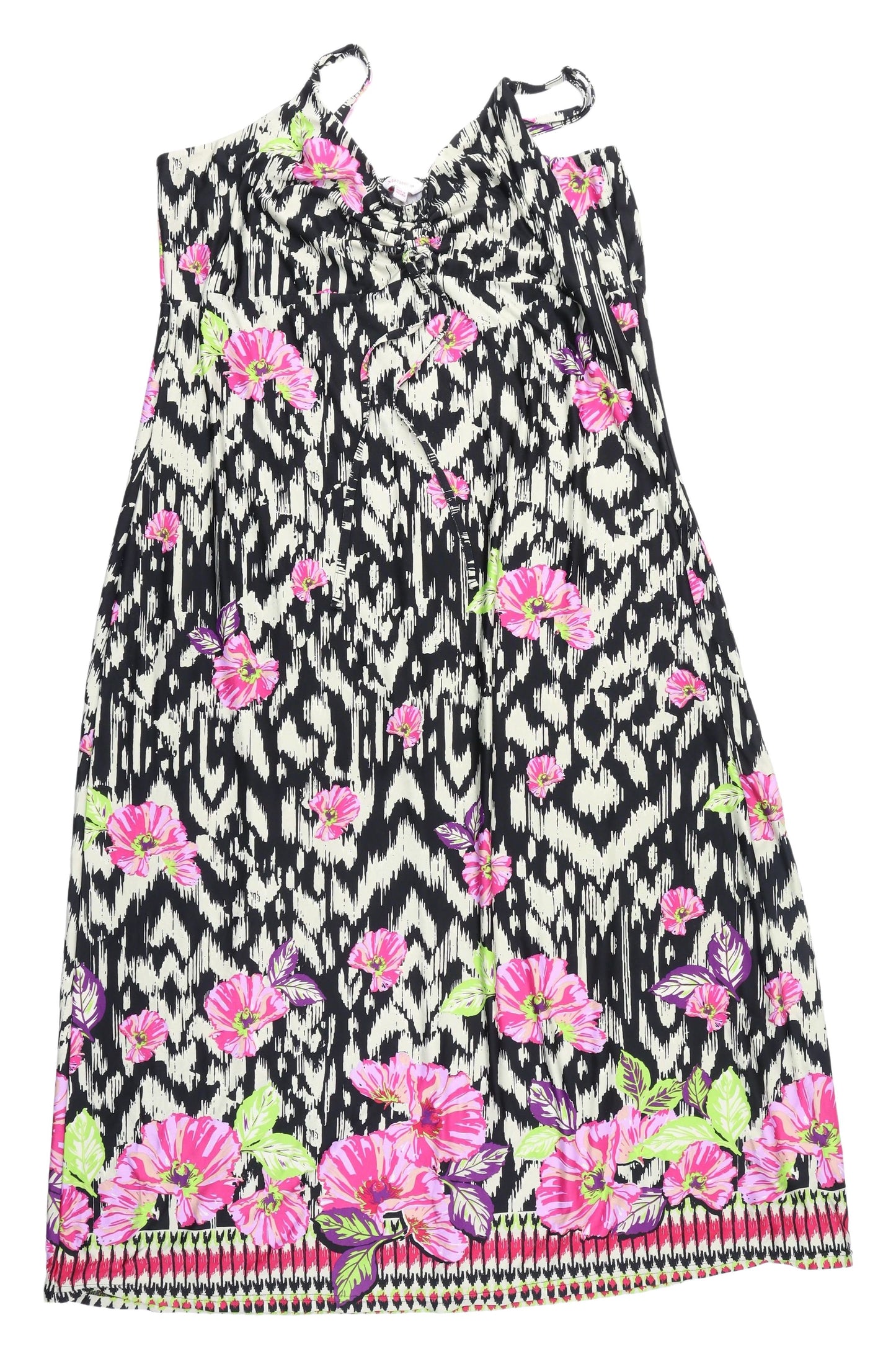 Marisota Women's Plus Size Multicoloured Floral Dress
