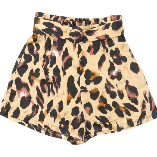 Quiz Women's Multicoloured Animal Print Paperbag Shorts