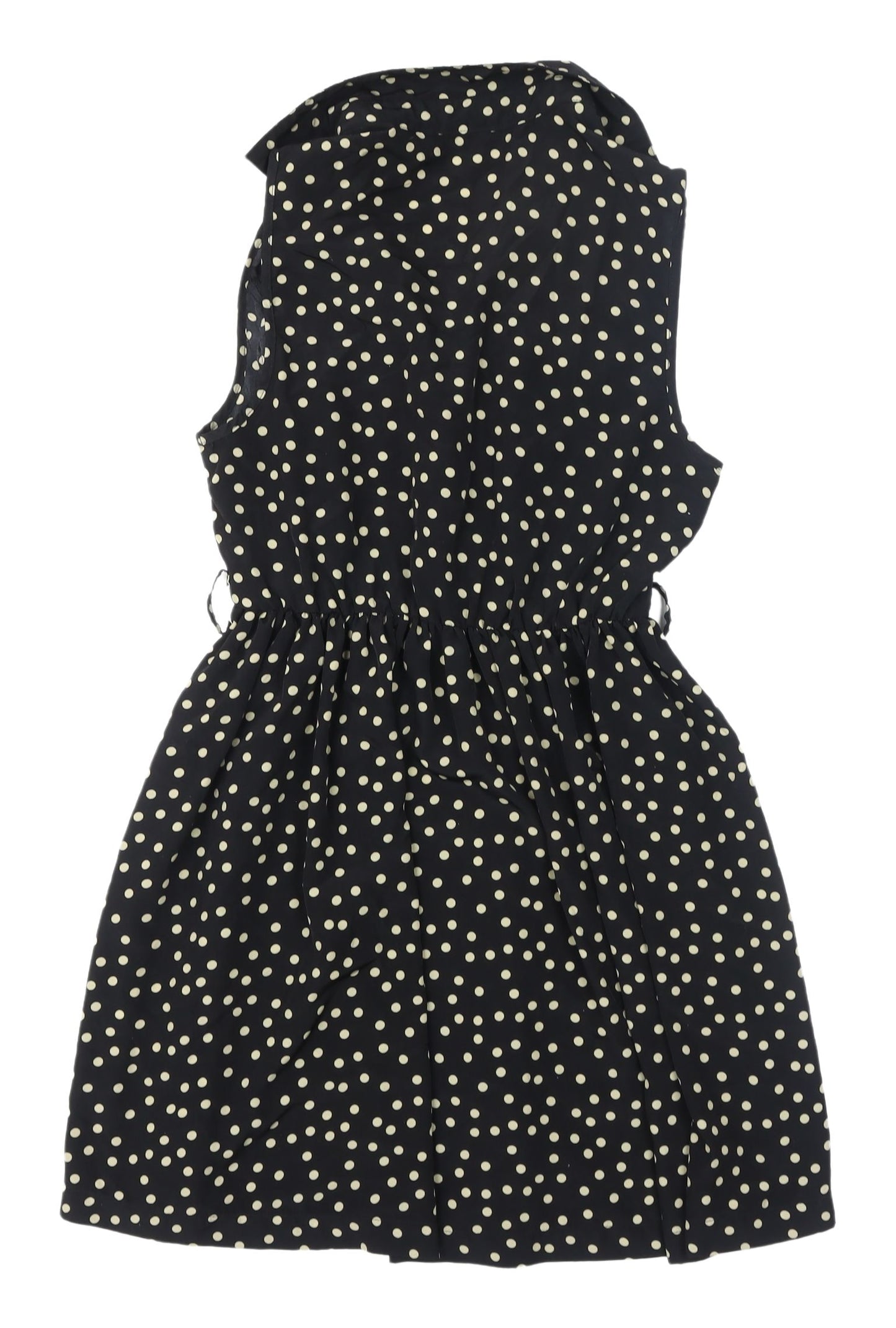 Miso Women's Black Polka Dot Shirt Dress - S