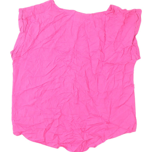 Warehouse Women's Pink Sleeveless Blouse Size 12