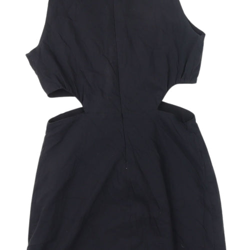 Zara Women's Black Bodycon Cut Out Dress Size 12