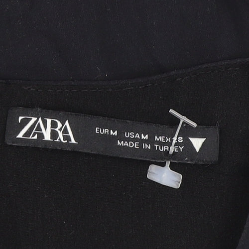 Zara Women's Black Bodycon Cut Out Dress Size 12
