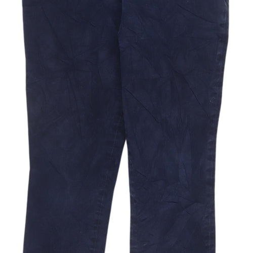 Uniqlo Women's Blue Chino Trousers - Size 30 Regular