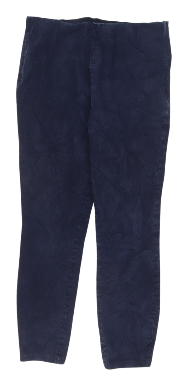 Uniqlo Women's Blue Chino Trousers - Size 30 Regular