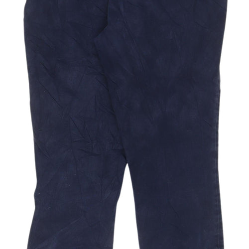 Uniqlo Women's Blue Chino Trousers - Size 30 Regular