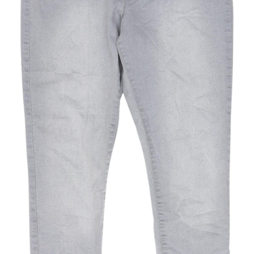 PEP&CO Women's Grey Skinny Slim Fit Jeans Size 12
