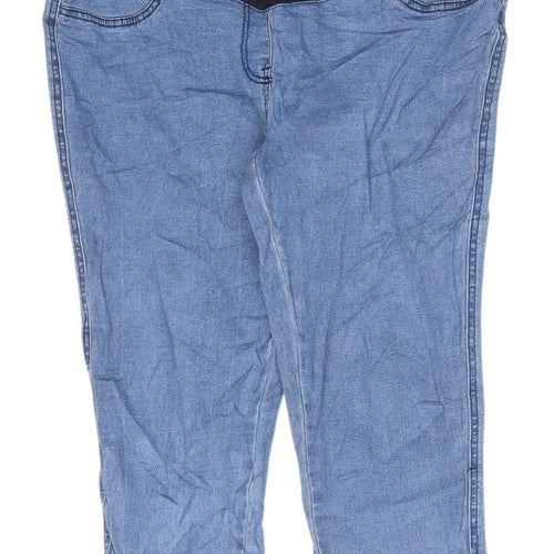 George Women's Cropped Blue Denim Jeans Size 14