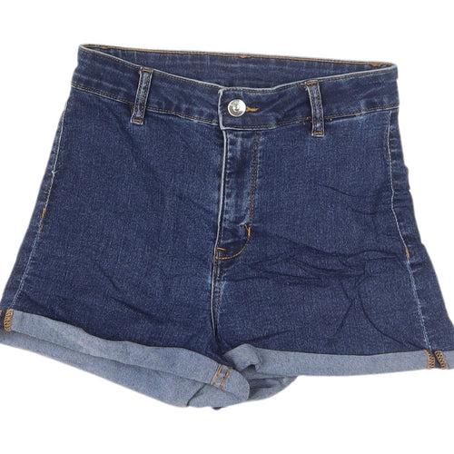 H&M Women's Blue Denim Cut-Off Shorts Size 10