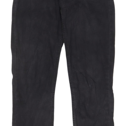 H&M Women's Black Skinny Jeans UK 12 Distressed Style