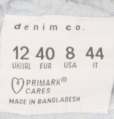 Primark Women's Blue Denim Pinafore Dress, Size 12