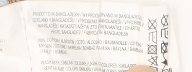 Primark Women's Blue Denim Pinafore Dress, Size 12