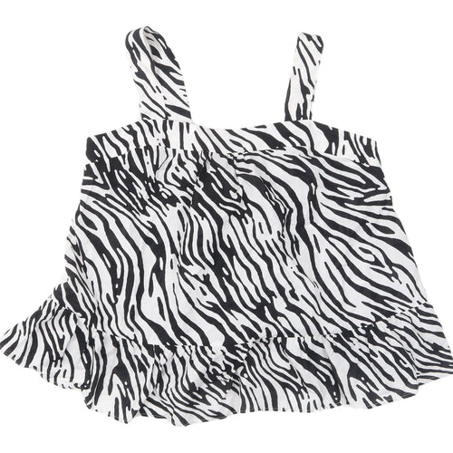 Marks and Spencer Women's Black Animal Print Tank Top
