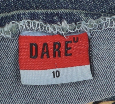 Dare Women's Blue Denim Fringe Camisole, Size 10