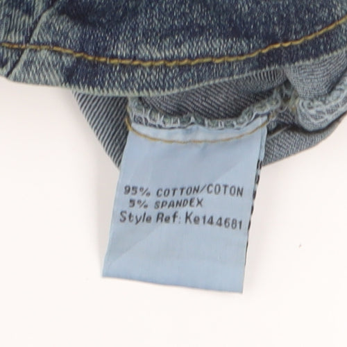 Dare Women's Blue Denim Fringe Camisole, Size 10