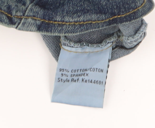 Dare Women's Blue Denim Fringe Camisole, Size 10