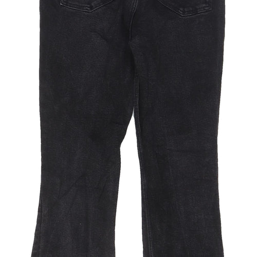Denim Co. Women's Black Flared Denim Jeans Size 12