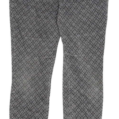 Tu Women's Grey Geometric Jeggings Size 14