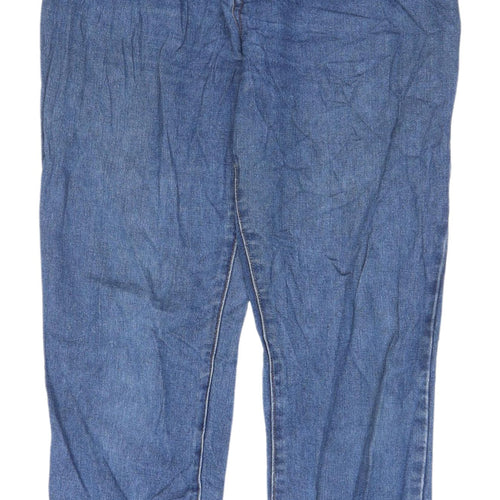 Redial Women's Blue Paperbag Jeans, Size 12