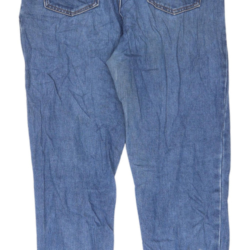 Redial Women's Blue Paperbag Jeans, Size 12