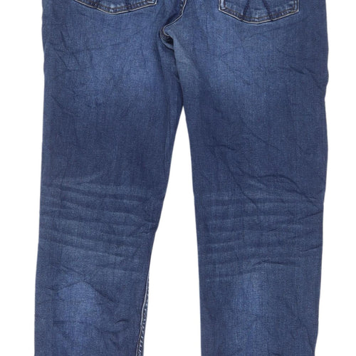 Crew Clothing Men's Blue Straight Denim Jeans Size 34