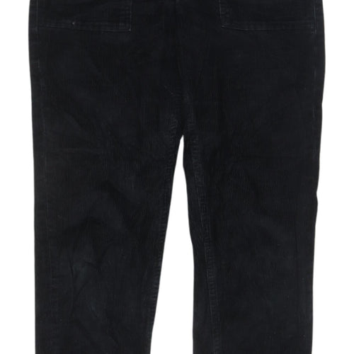 John Lewis Women's Black Corduroy Trousers Size 8