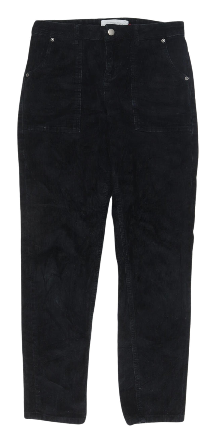 John Lewis Women's Black Corduroy Trousers Size 8