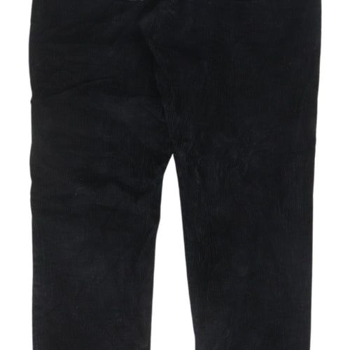 John Lewis Women's Black Corduroy Trousers Size 8