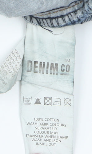 Denim Co Men's Blue Straight Jeans L