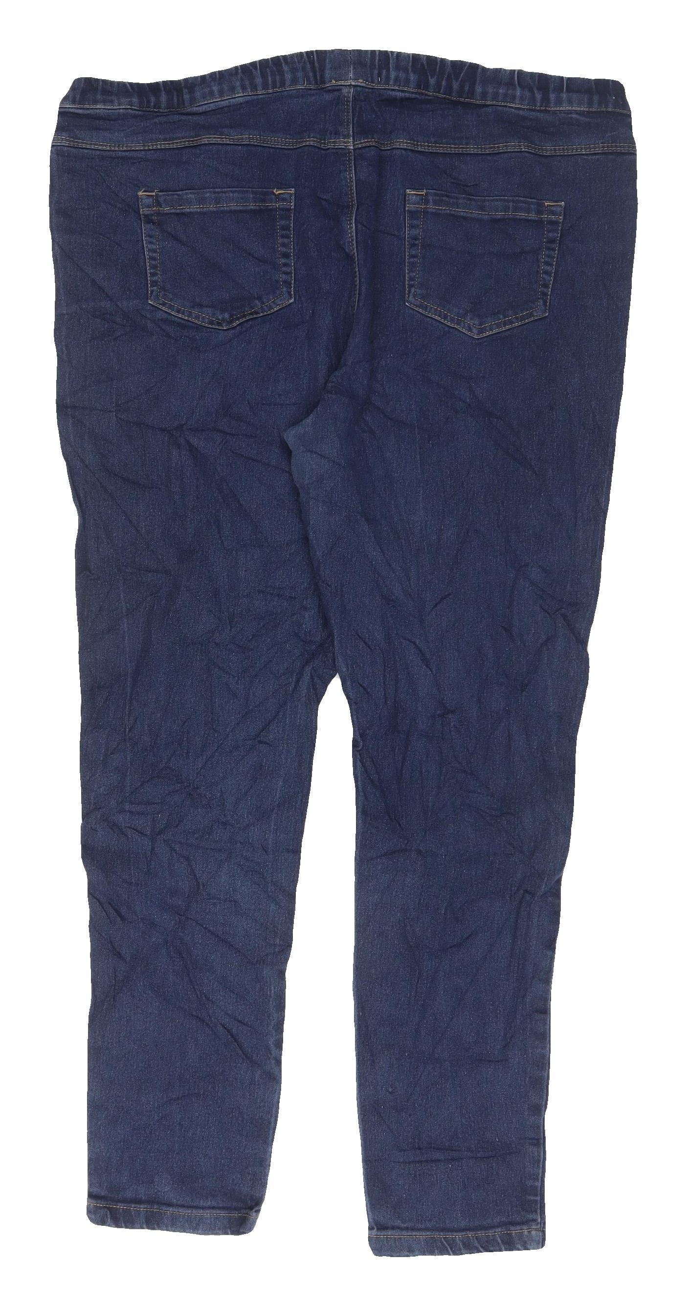 24/7 Women's Blue Jegging - Size 16, Elastic Waist