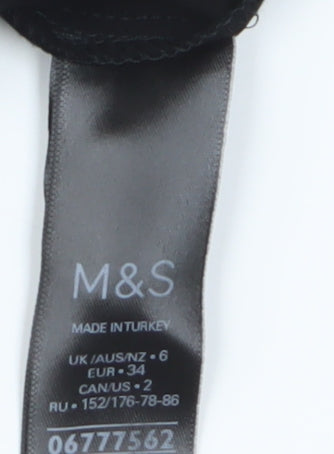 Marks and Spencer Women's Black Sleeveless Blouse