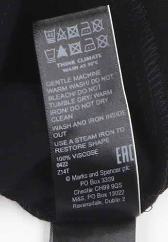 Marks and Spencer Women's Black Sleeveless Blouse