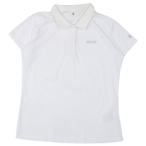 Regatta Women's White Polo Shirt Size 18 Short Sleeve