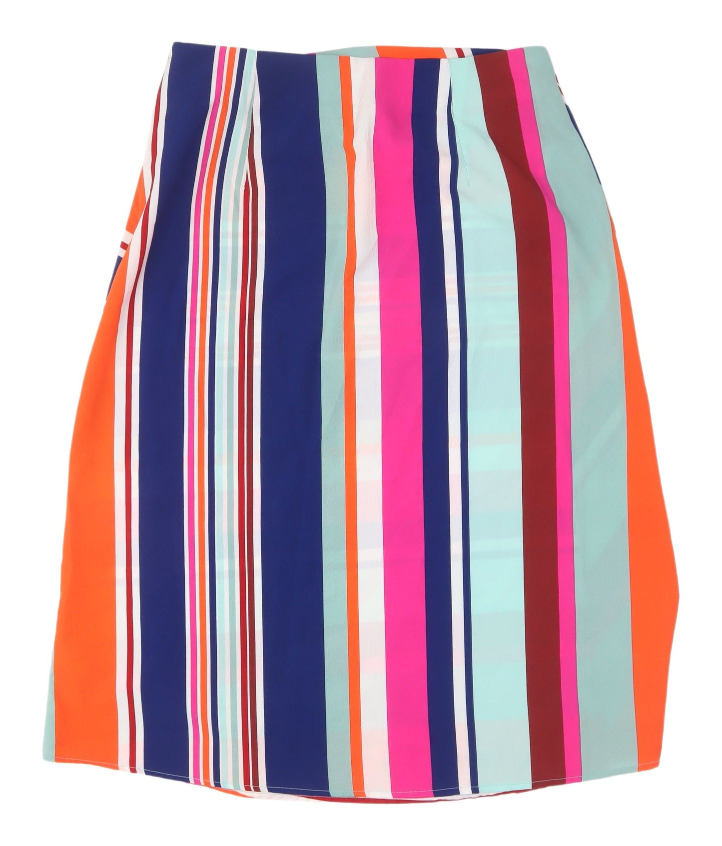 V by Very Multicoloured Striped Wrap Skirt, Size 14