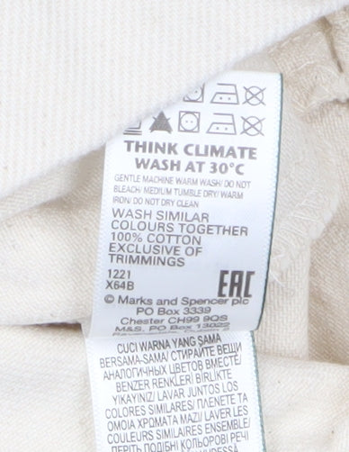 Marks and Spencer Women's Ivory Cotton Belted Jacket